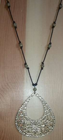 Xiomara Castro Jewelry - Access (Liz Claiborne) Antique Gold Lotus Design Necklac